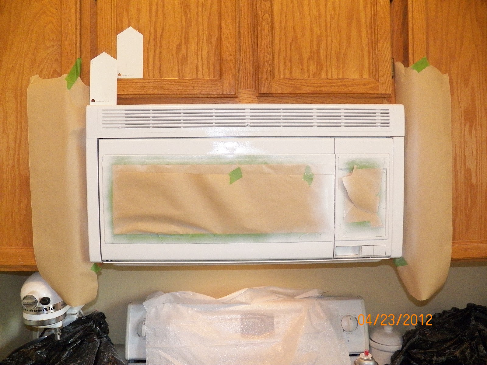 McAllister Family Spray painted microwave and other fun projects!